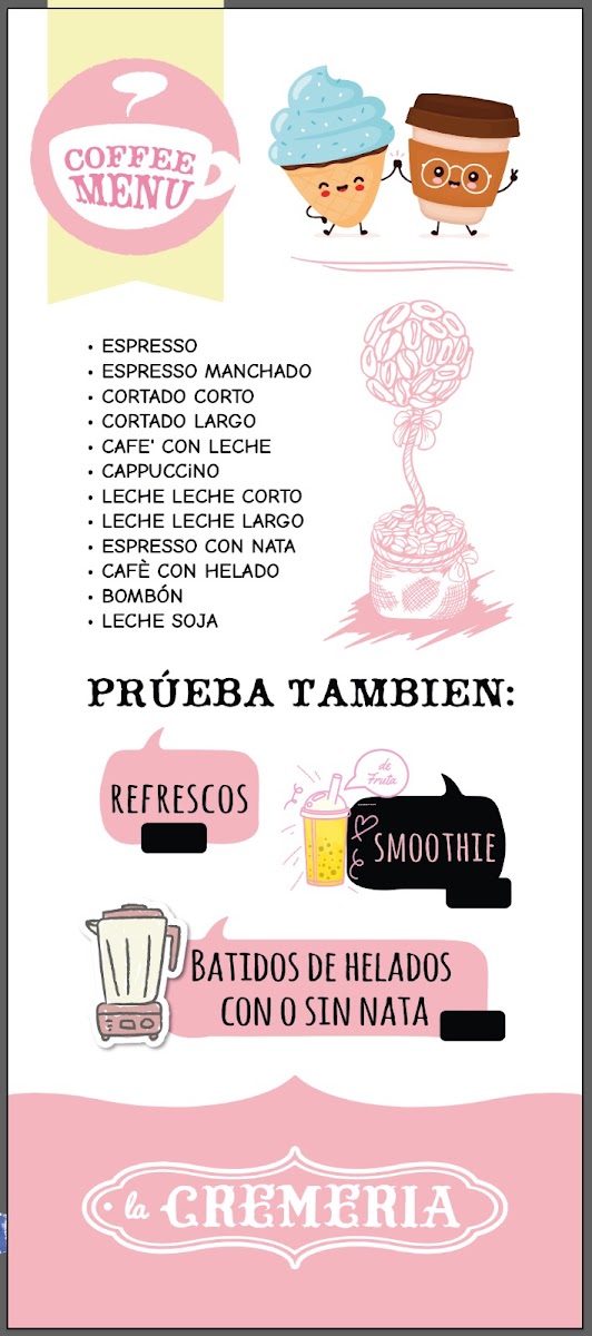 La Cremeria Heladeria Artesanal Photo Menu 2