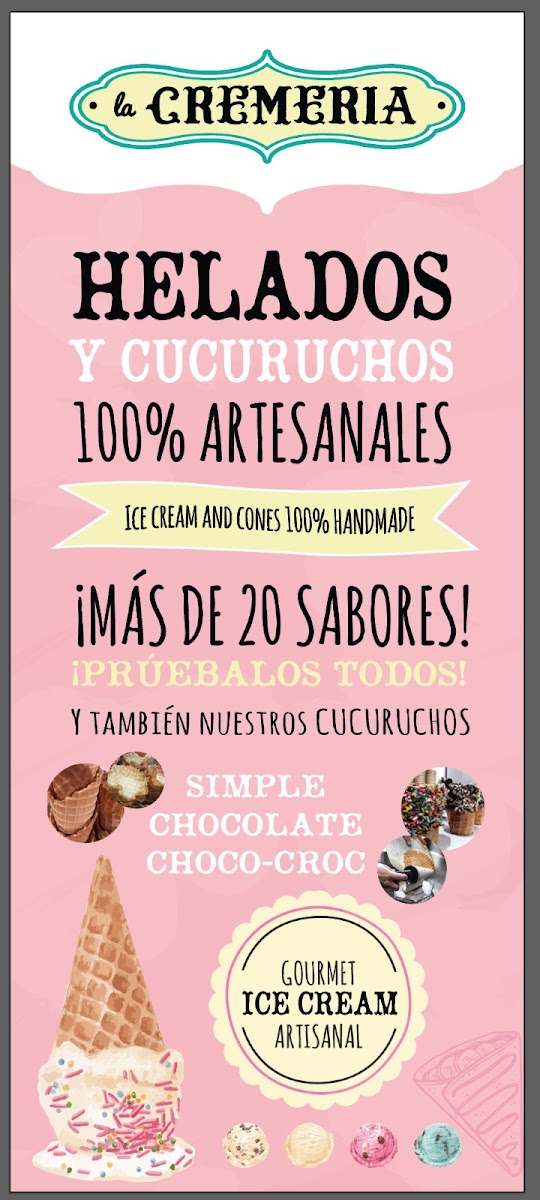 La Cremeria Heladeria Artesanal Photo Menu 7