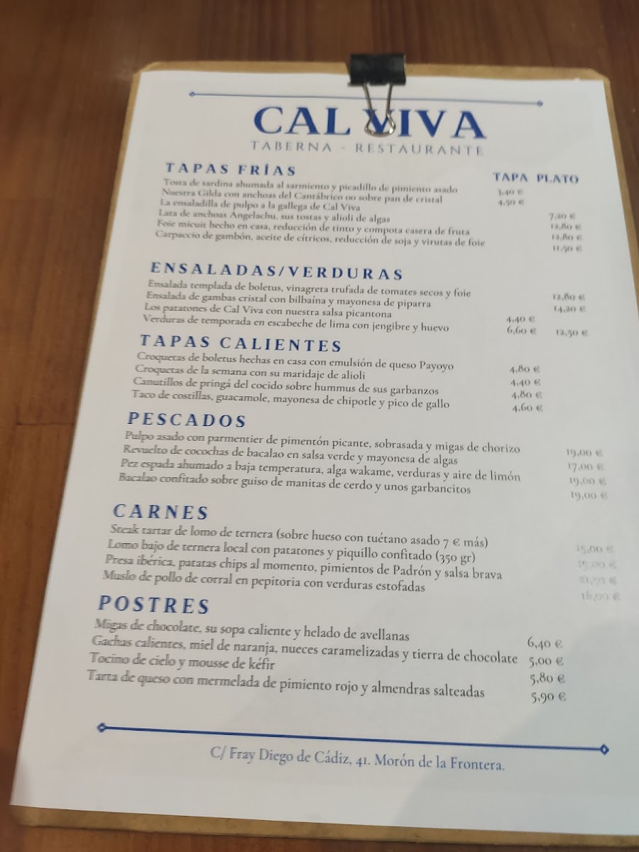 Cal Viva · Restaurante Enoteca Photo Menu 5