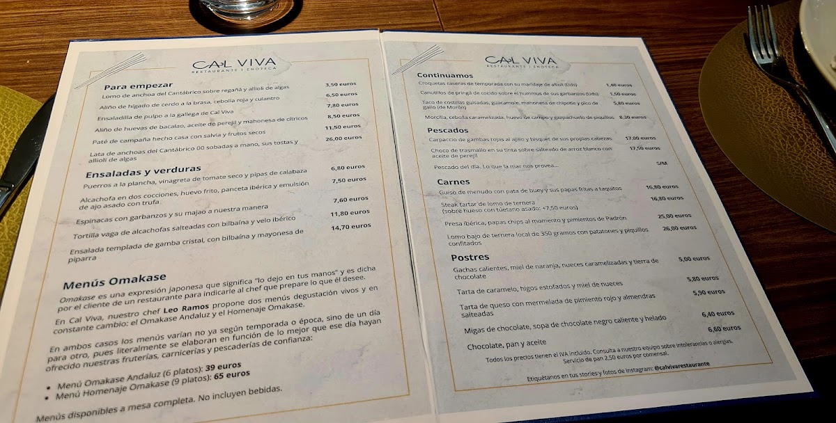 Cal Viva · Restaurante Enoteca Photo Menu 6
