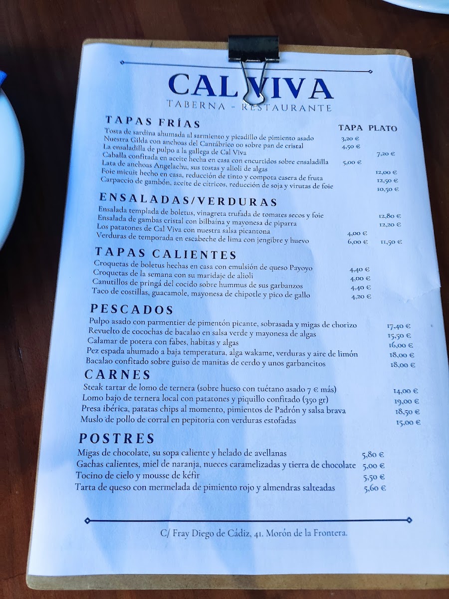 Cal Viva · Restaurante Enoteca Photo Menu 7