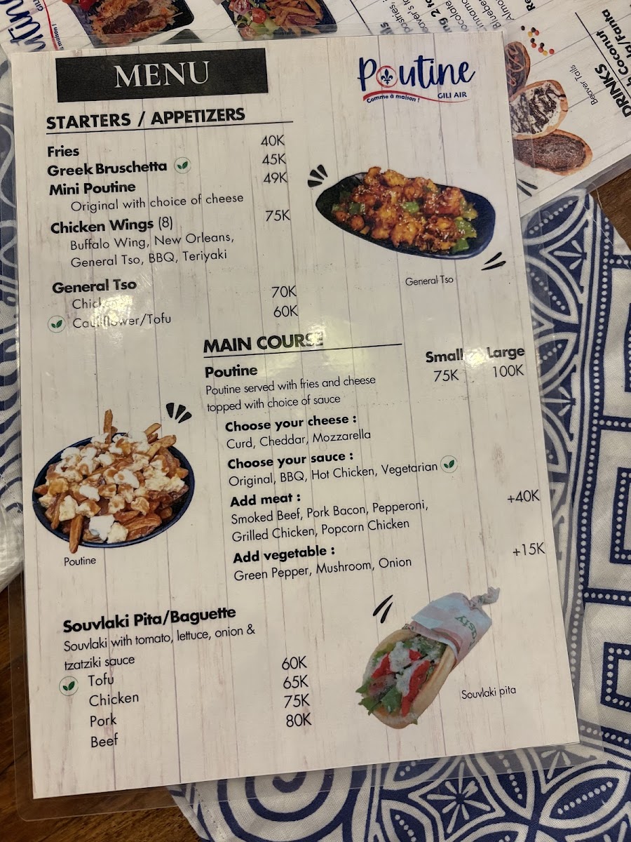 Poutine Gili Air Photo Menu 10