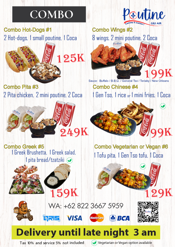 Poutine Gili Air Photo Menu 5