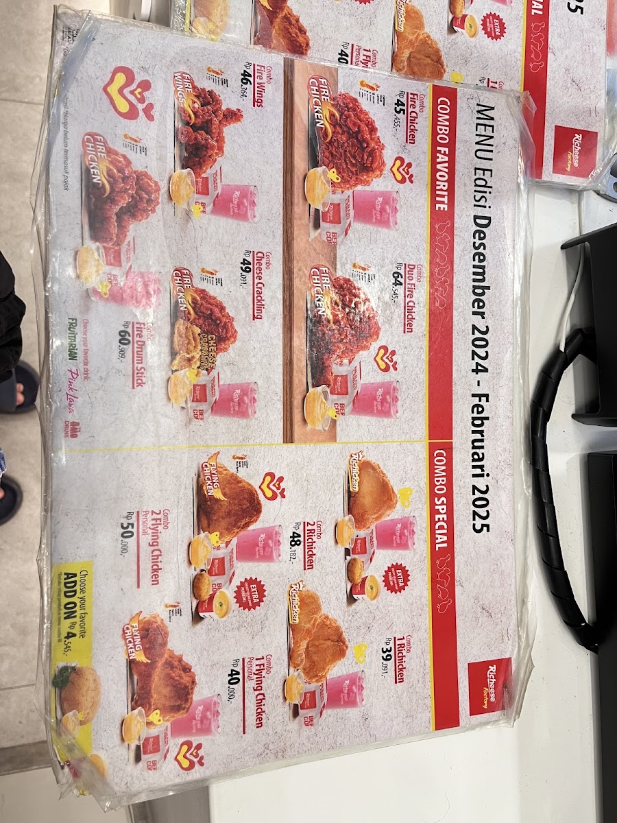 Richeese Factory Burlian Photo Menu 4