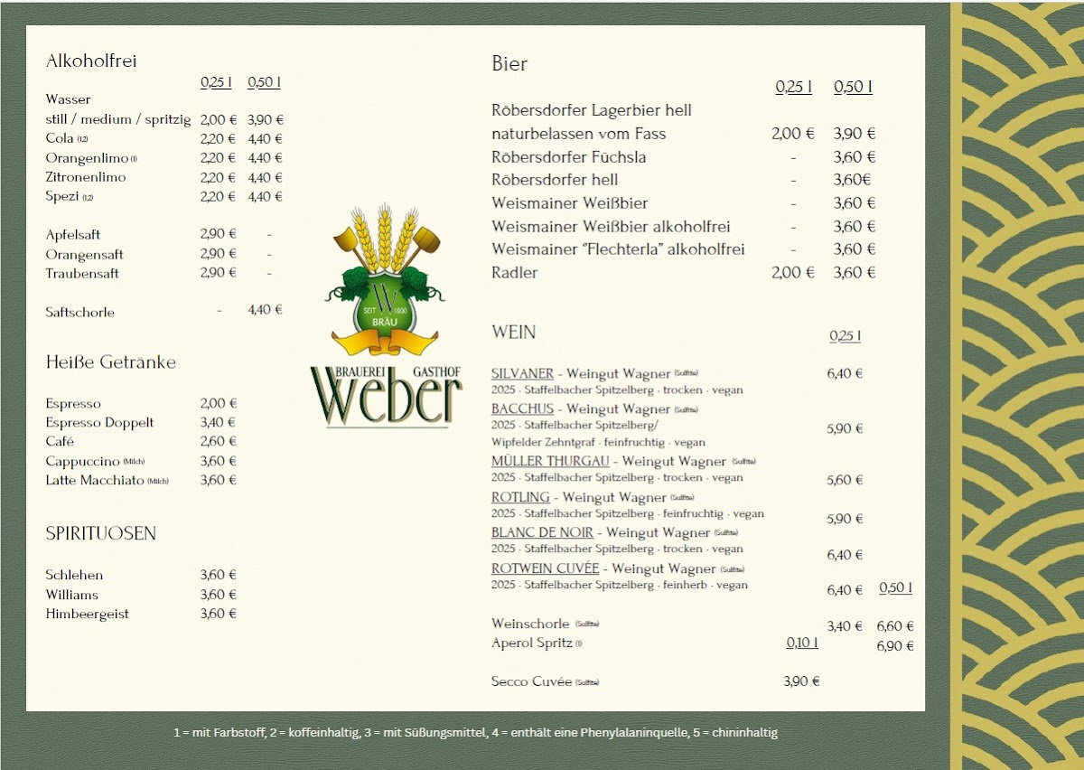 Brauerei-Gasthof Weber Photo Menu 2