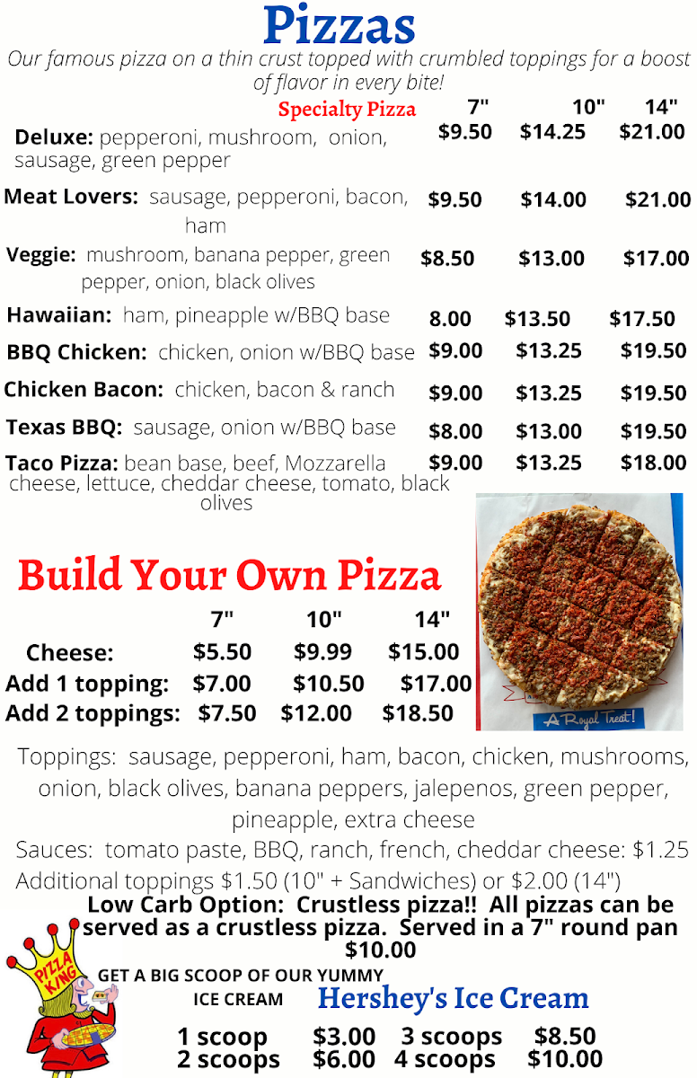 Pizza King | Rossville, IN Photo Menu 1