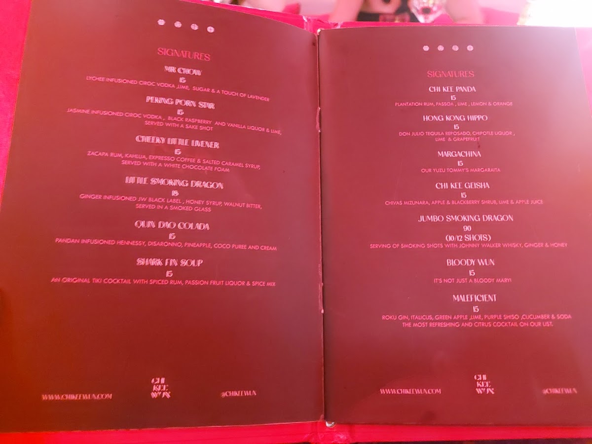 Chi Kee Wun Photo Menu 1
