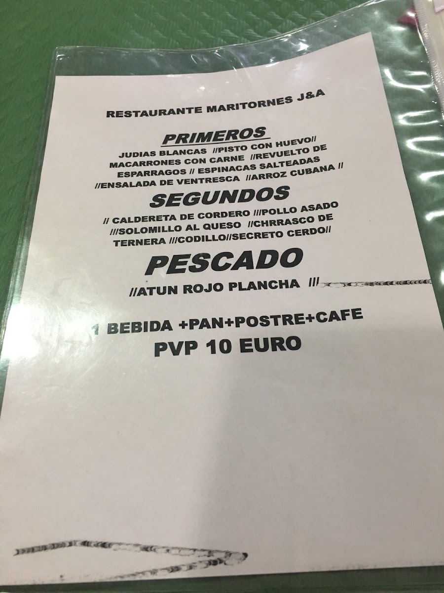 RESTAURANTE J&A MARITORNES Photo Menu 4