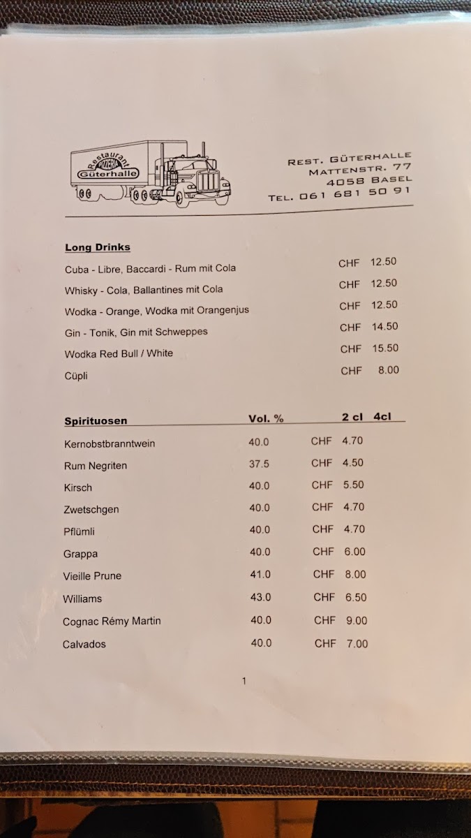 Güterhalle - restaurant Photo Menu 2