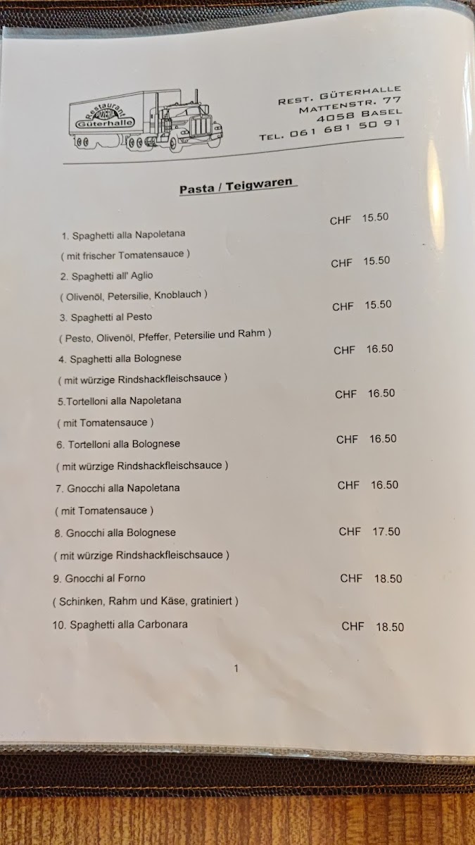 Güterhalle - restaurant Photo Menu 3
