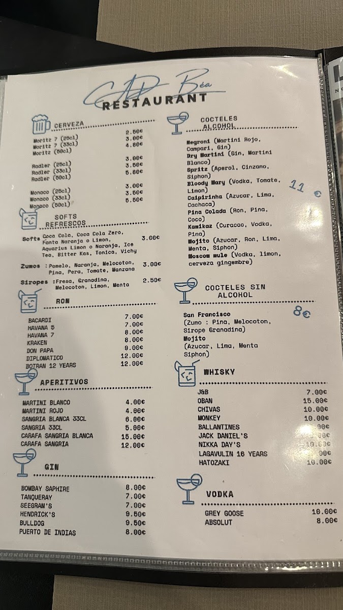 Restaurant Cap Bea Photo Menu 10
