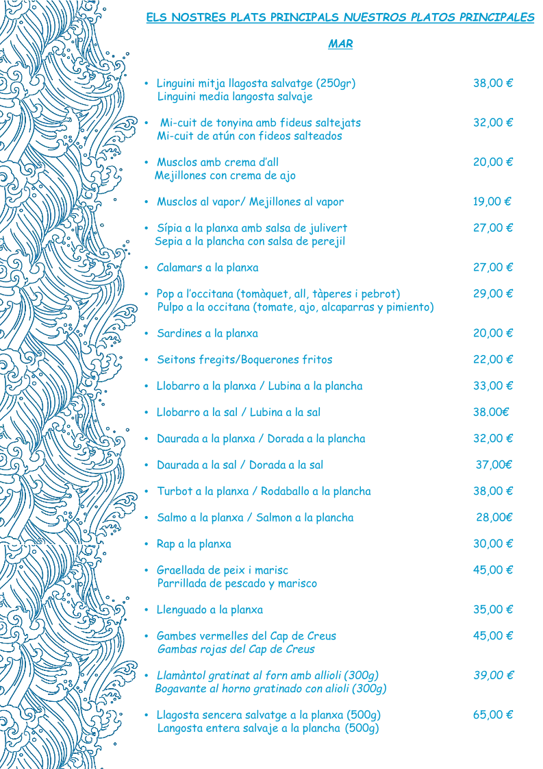 Restaurant Cap Bea Photo Menu 3