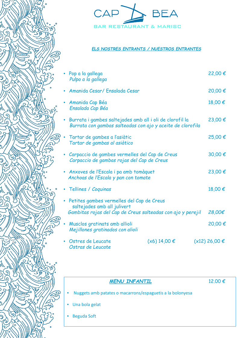 Restaurant Cap Bea Photo Menu 5
