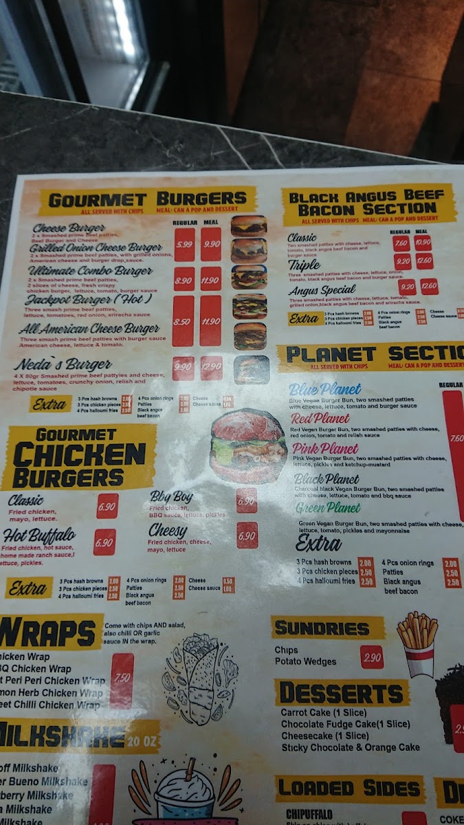 NEDA’s GOURMET BURGER Photo Menu 4