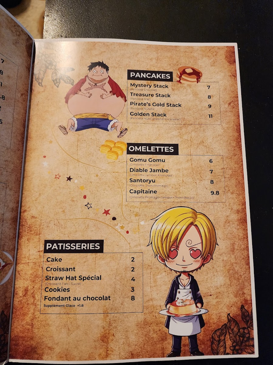One piece coffee Photo Menu 3