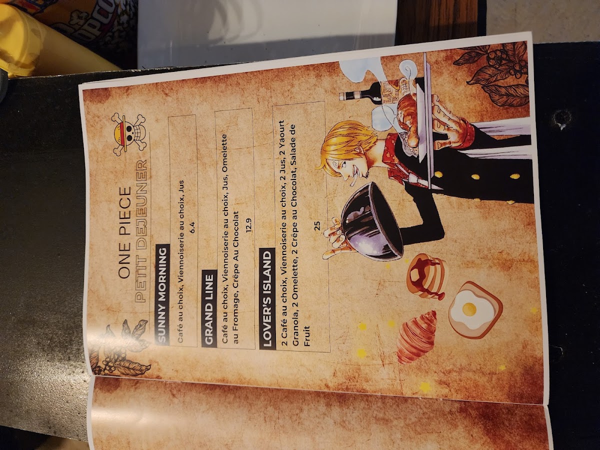 One piece coffee Photo Menu 6