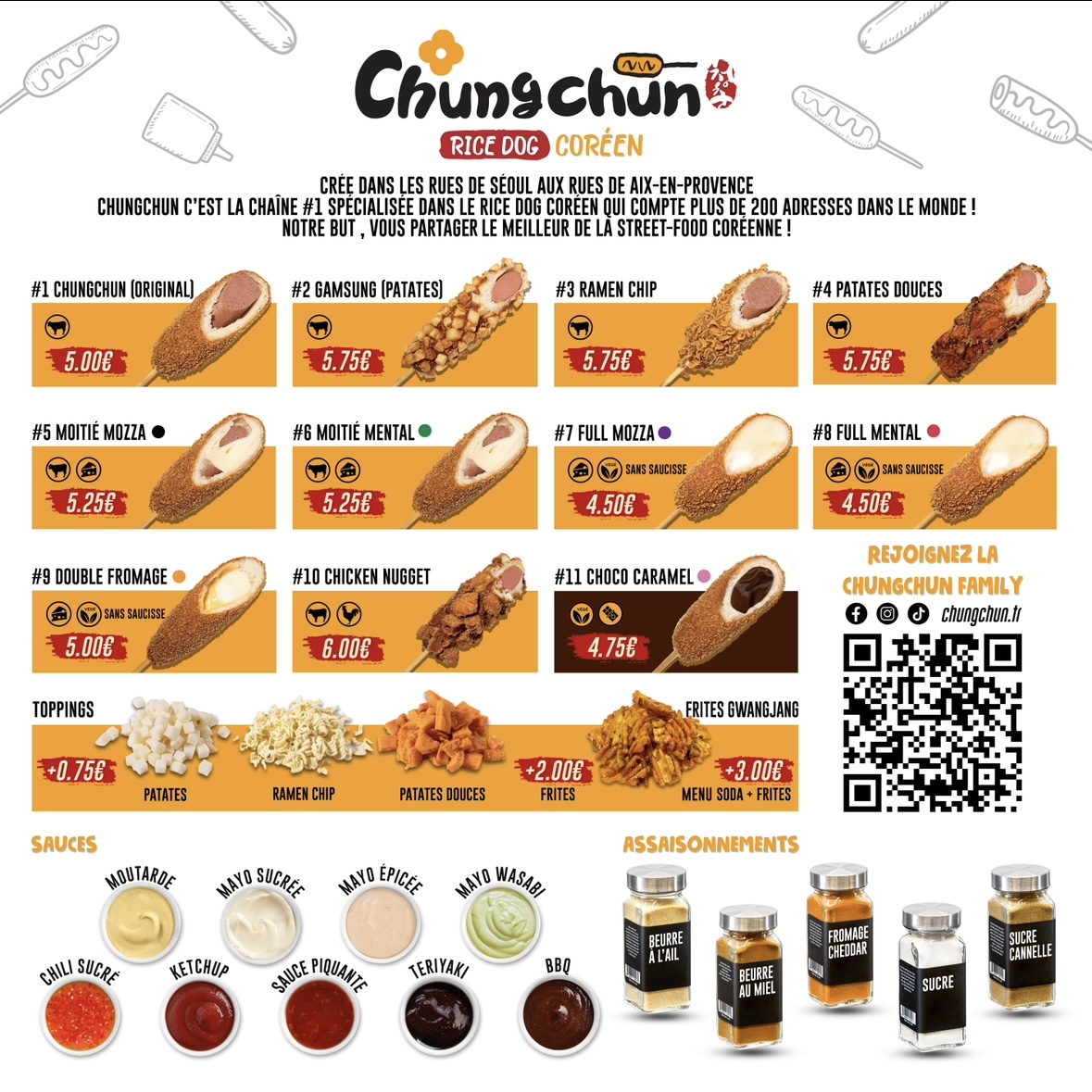 Chungchun Ricedog Coréen Aix-en-Provence Photo Menu 2