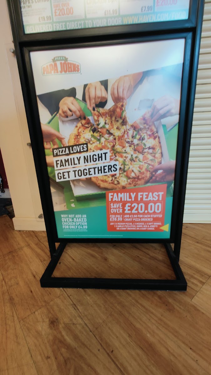Papa Johns Pizza (at Haven Hafan) Photo Menu 6