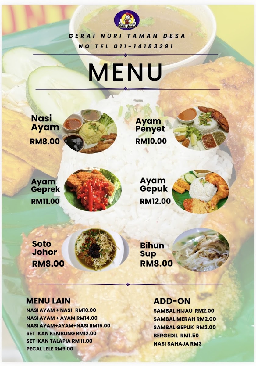 Gerai Nuri • Taman Desa Photo Menu 1