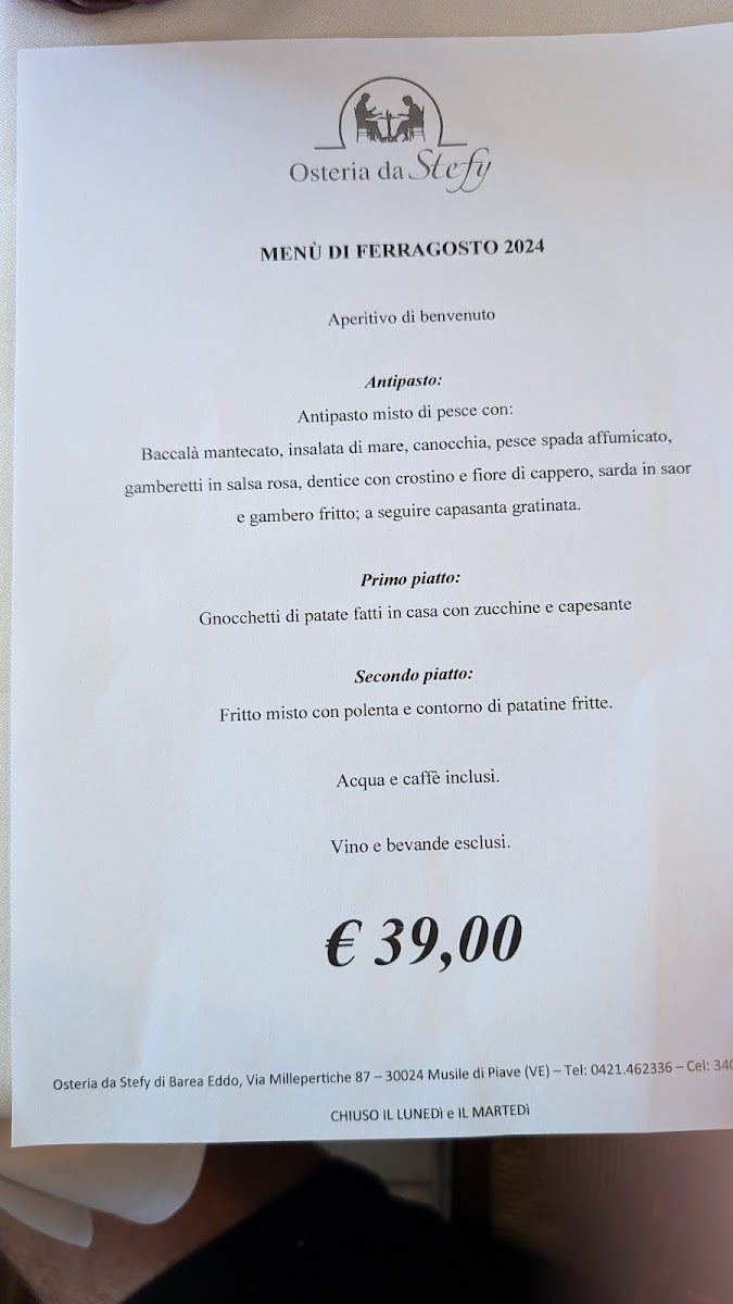 Osteria da Stefy Photo Menu 2