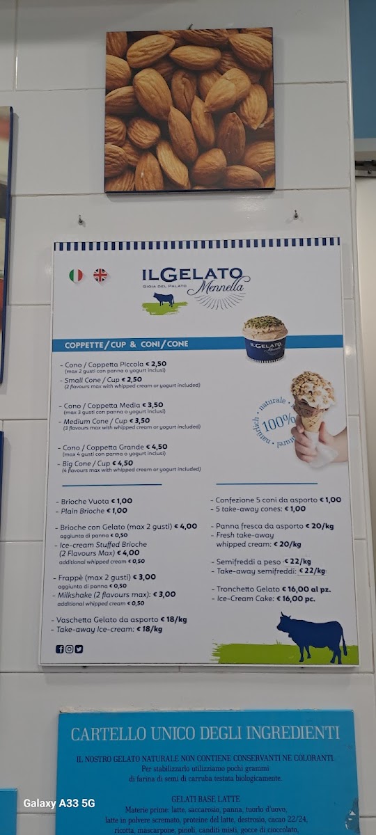 Il Gelato Mennella Photo Menu 1