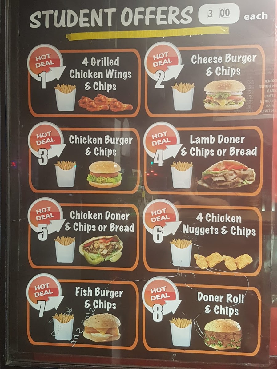 Sizzlerz 24/7 Photo Menu 1