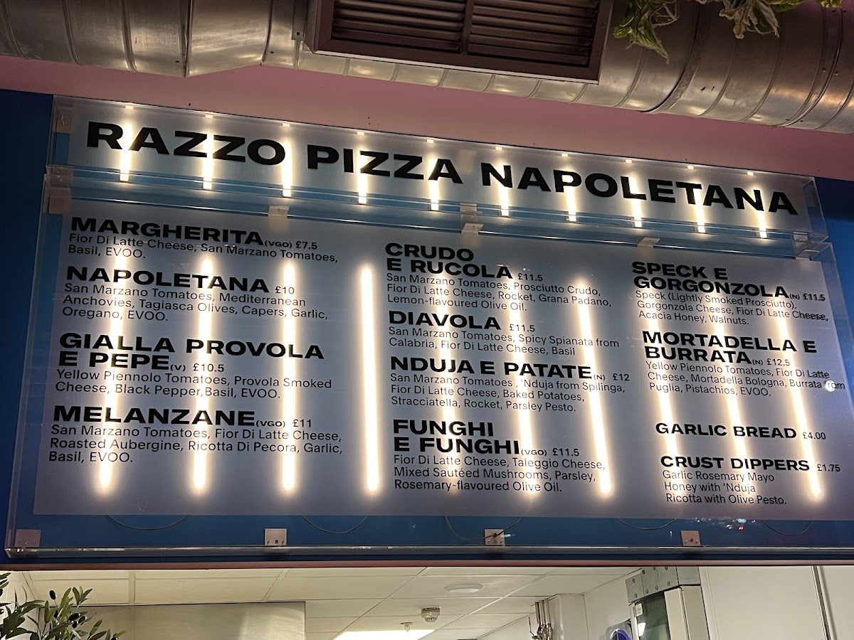Razzo Pizza Napoletana Photo Menu 2