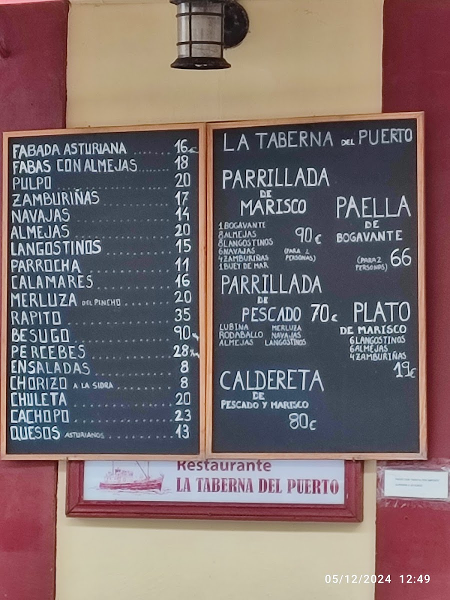La Taberna del Puerto Photo Menu 1