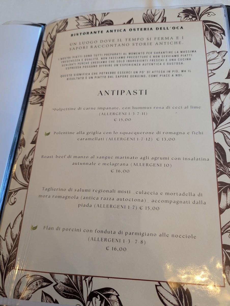 Ristorante Antica Osteria dell'Oca Photo Menu 4