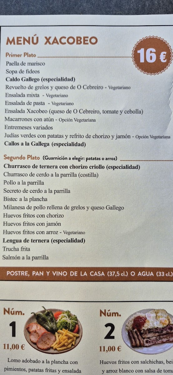 Complexo Xacobeo Restaurante Photo Menu 8