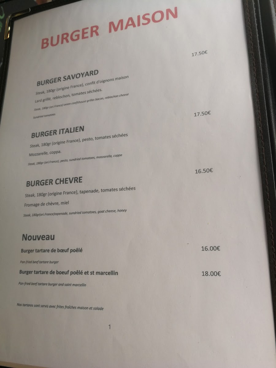 Savoie Bar Photo Menu 7