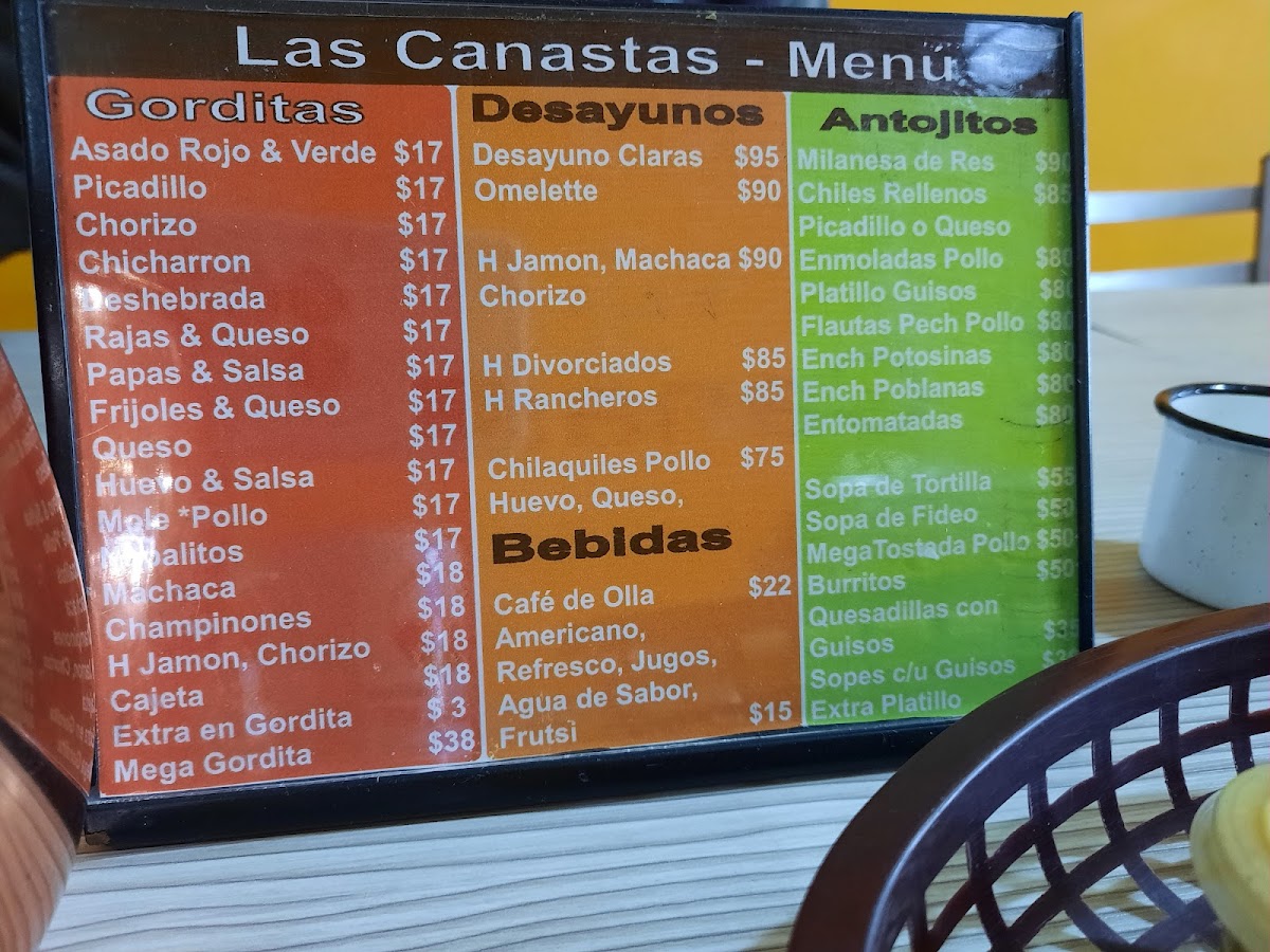 Las Canastas Photo Menu 5
