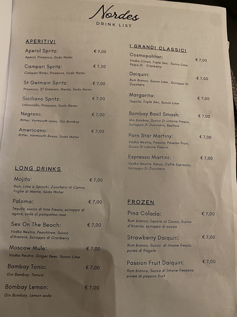Nordes - 'Ristorante Drinkeria' Photo Menu 3