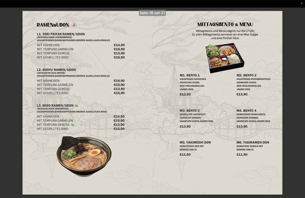Restaurant Mori Sushi & Ramen Photo Menu 4