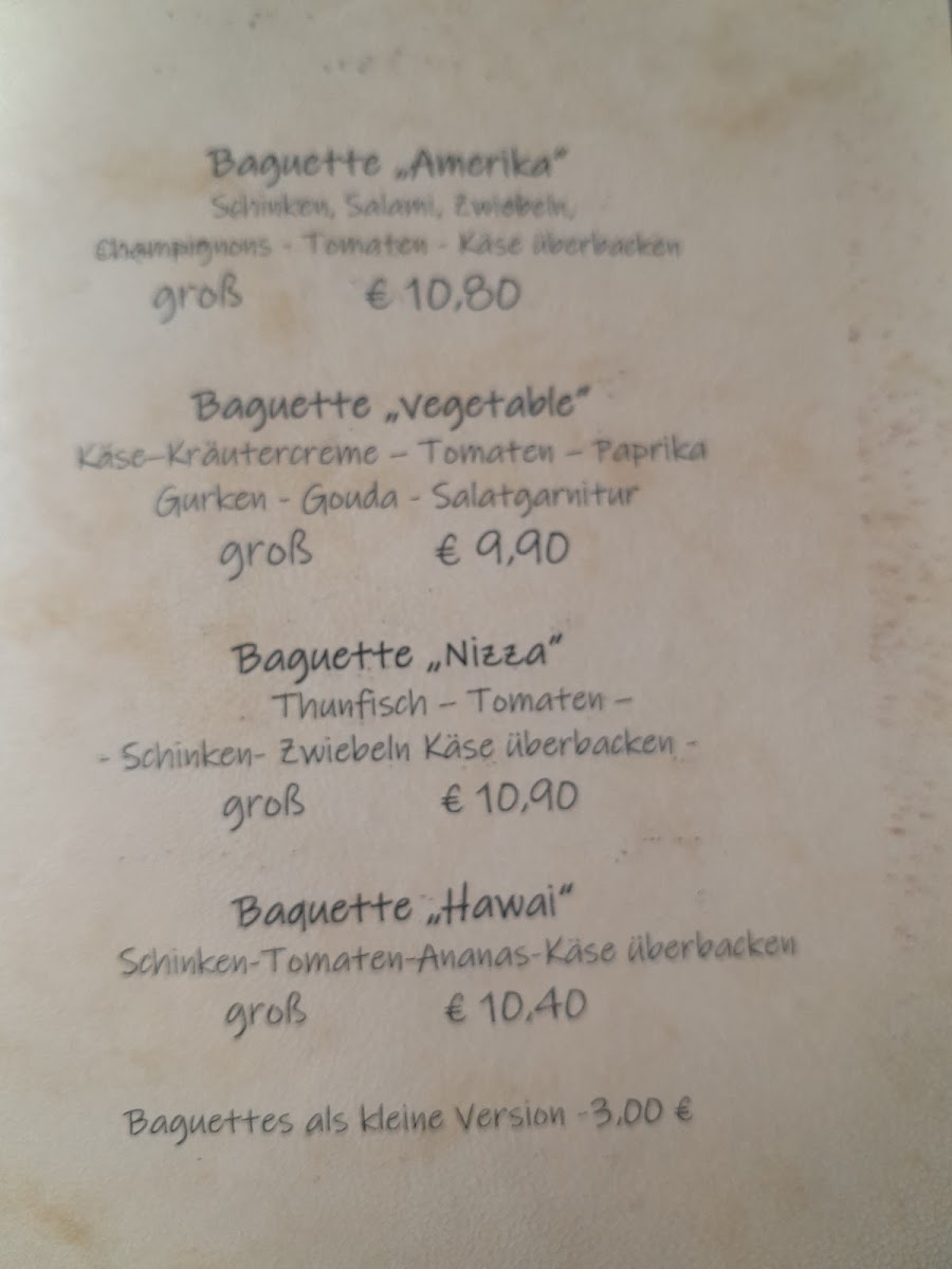 Gaststätte Old Bakery Photo Menu 9