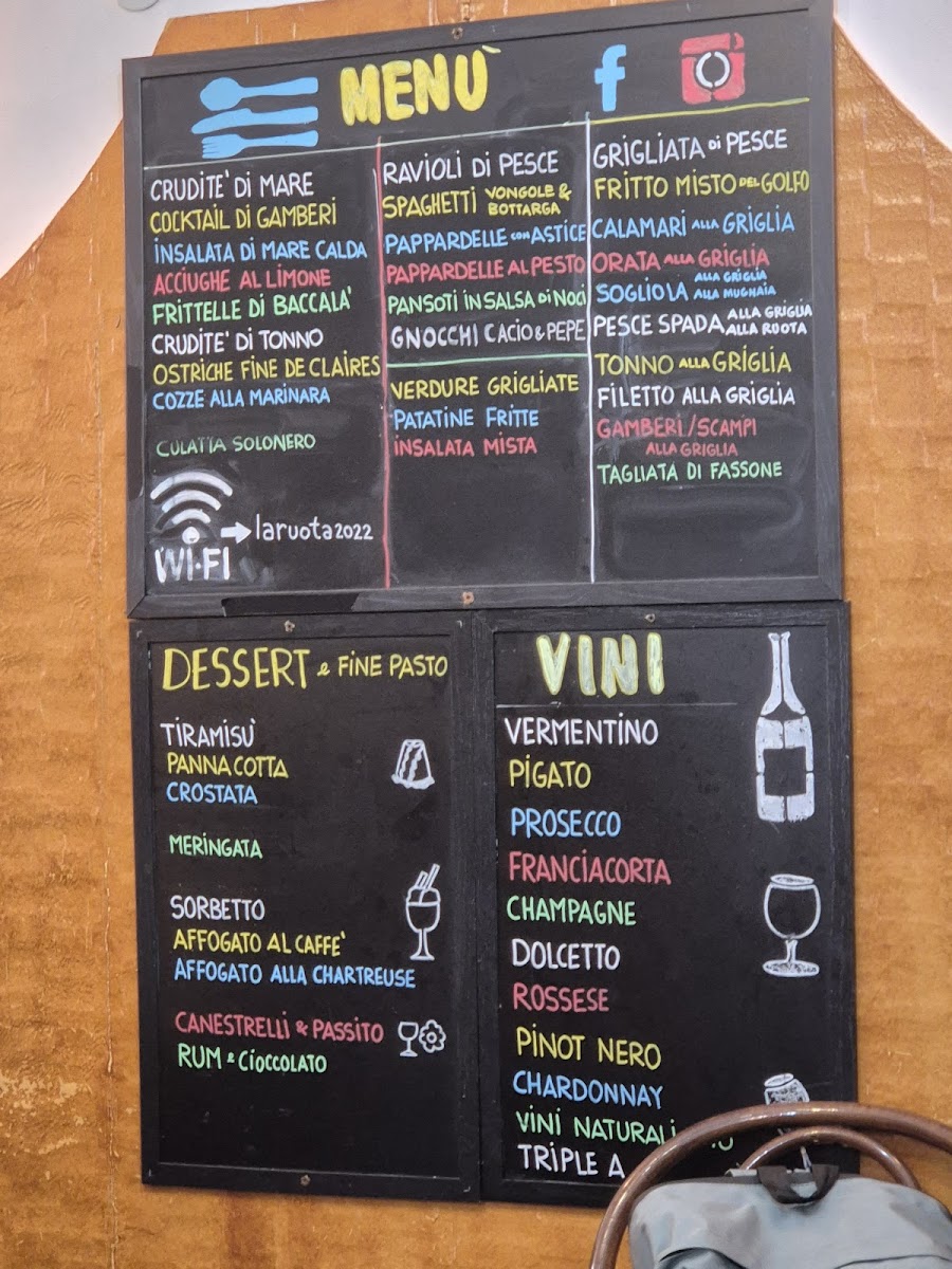 Trattoria La Ruota Photo Menu 1