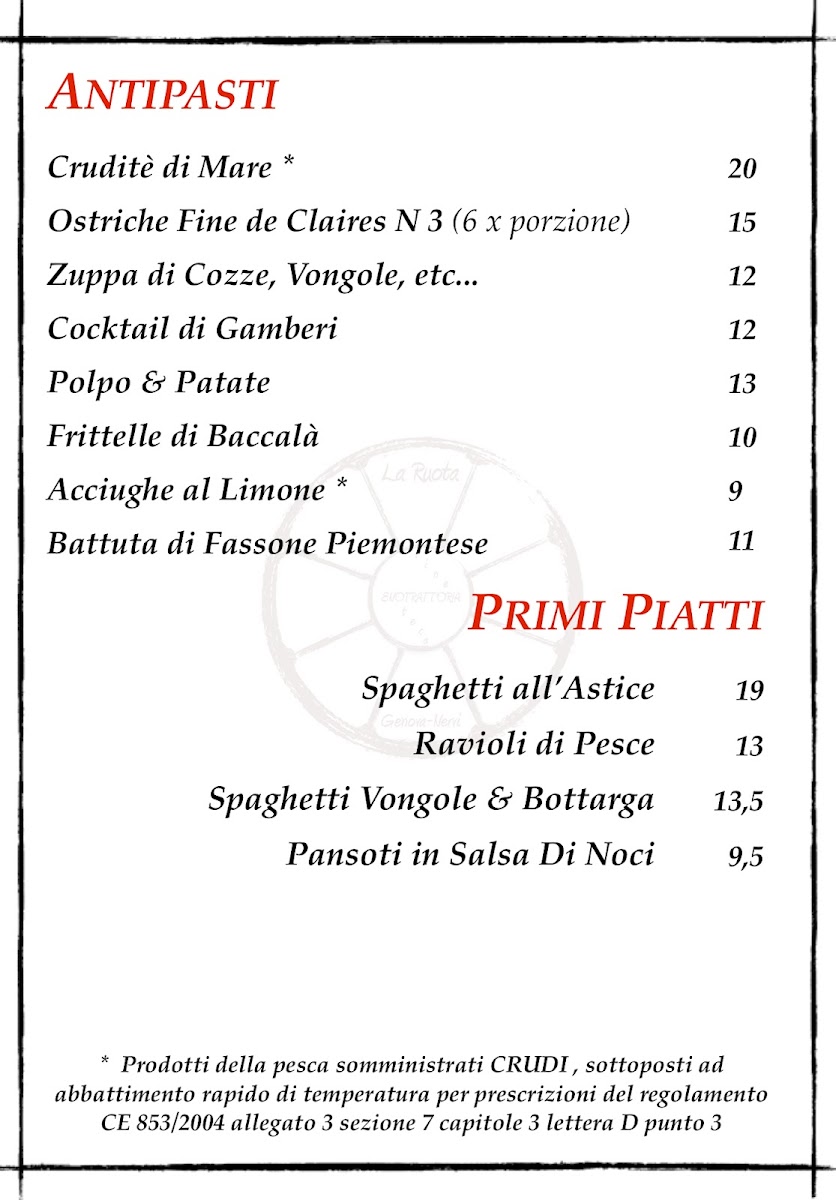 Trattoria La Ruota Photo Menu 10