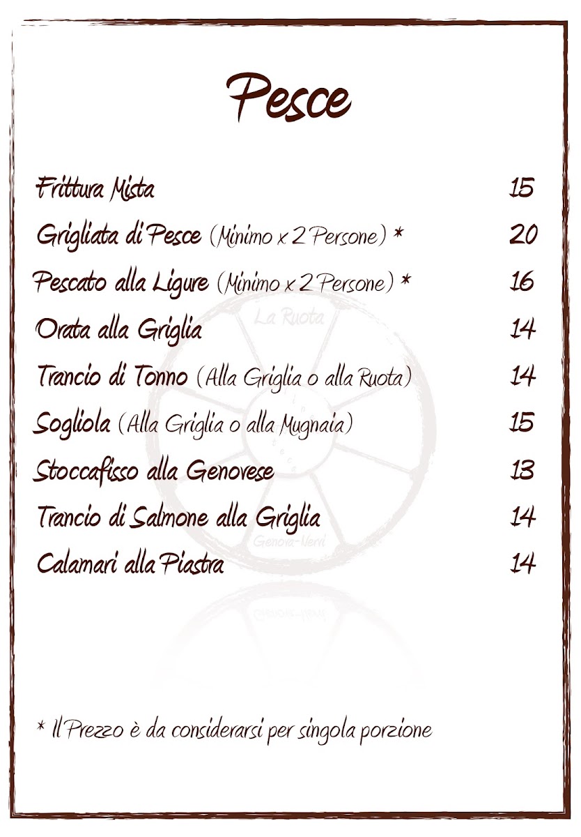 Trattoria La Ruota Photo Menu 5