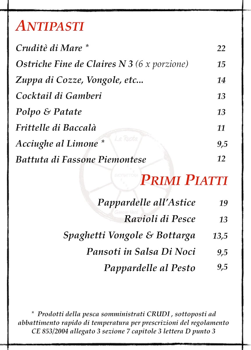 Trattoria La Ruota Photo Menu 7