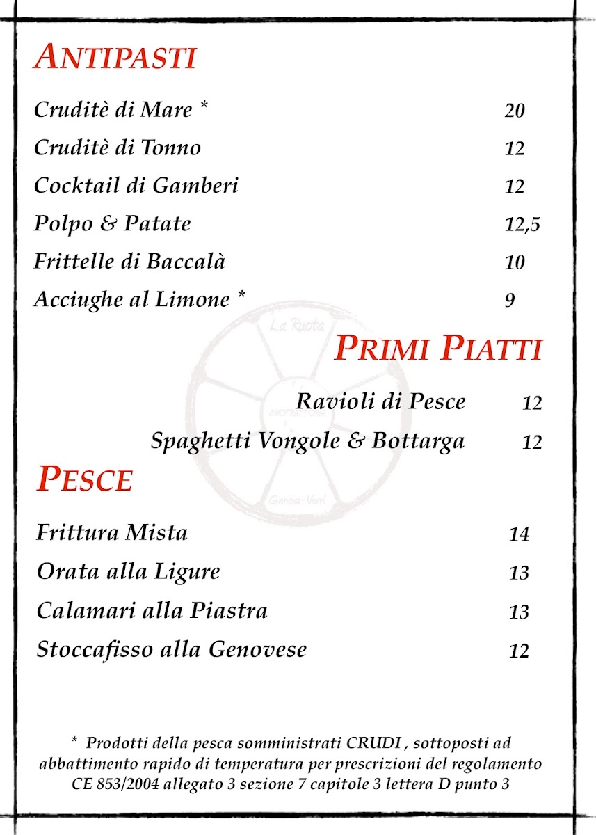 Trattoria La Ruota Photo Menu 9