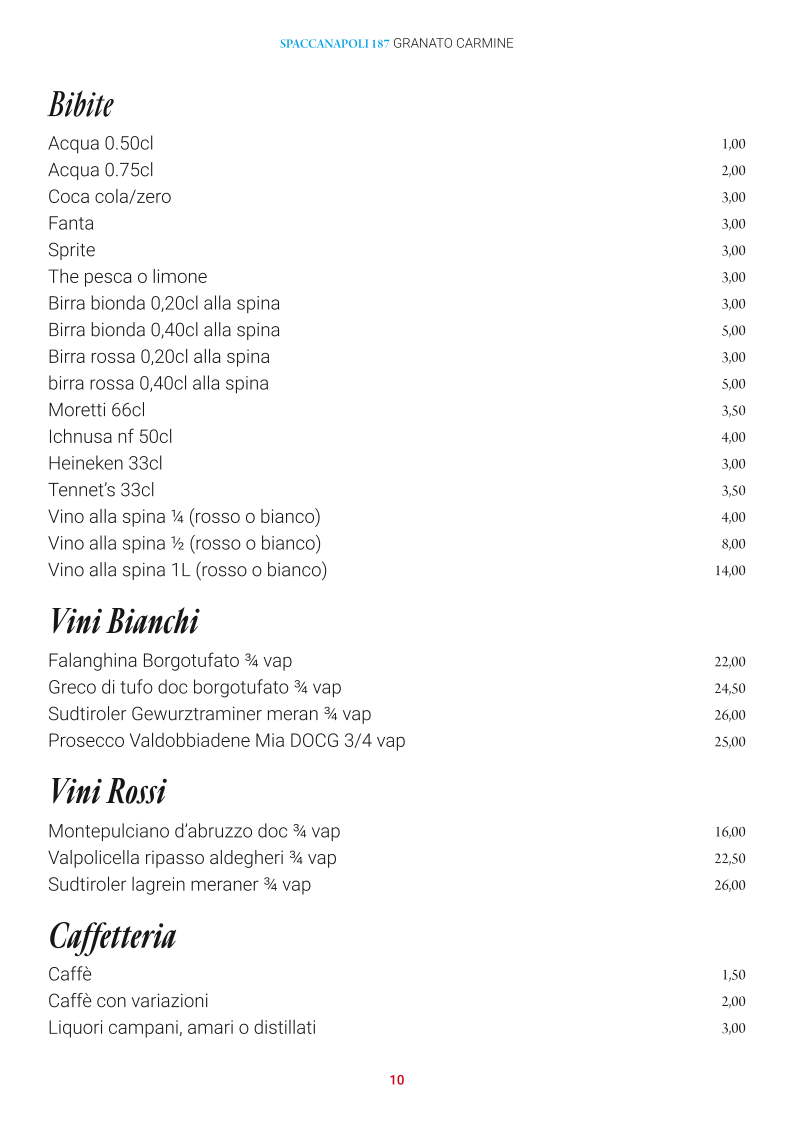 Pizzeria Ristorante Spaccanapoli 187 Granato Carmine Photo Menu 3