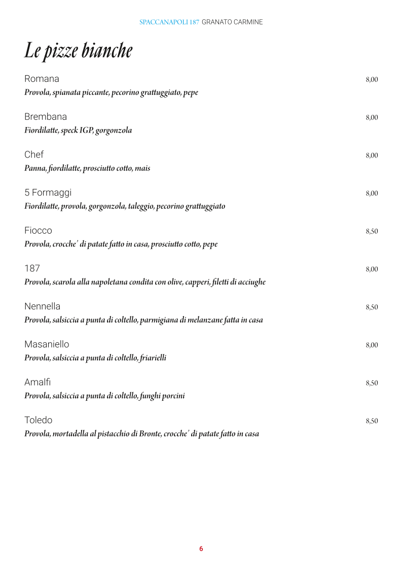 Pizzeria Ristorante Spaccanapoli 187 Granato Carmine Photo Menu 6