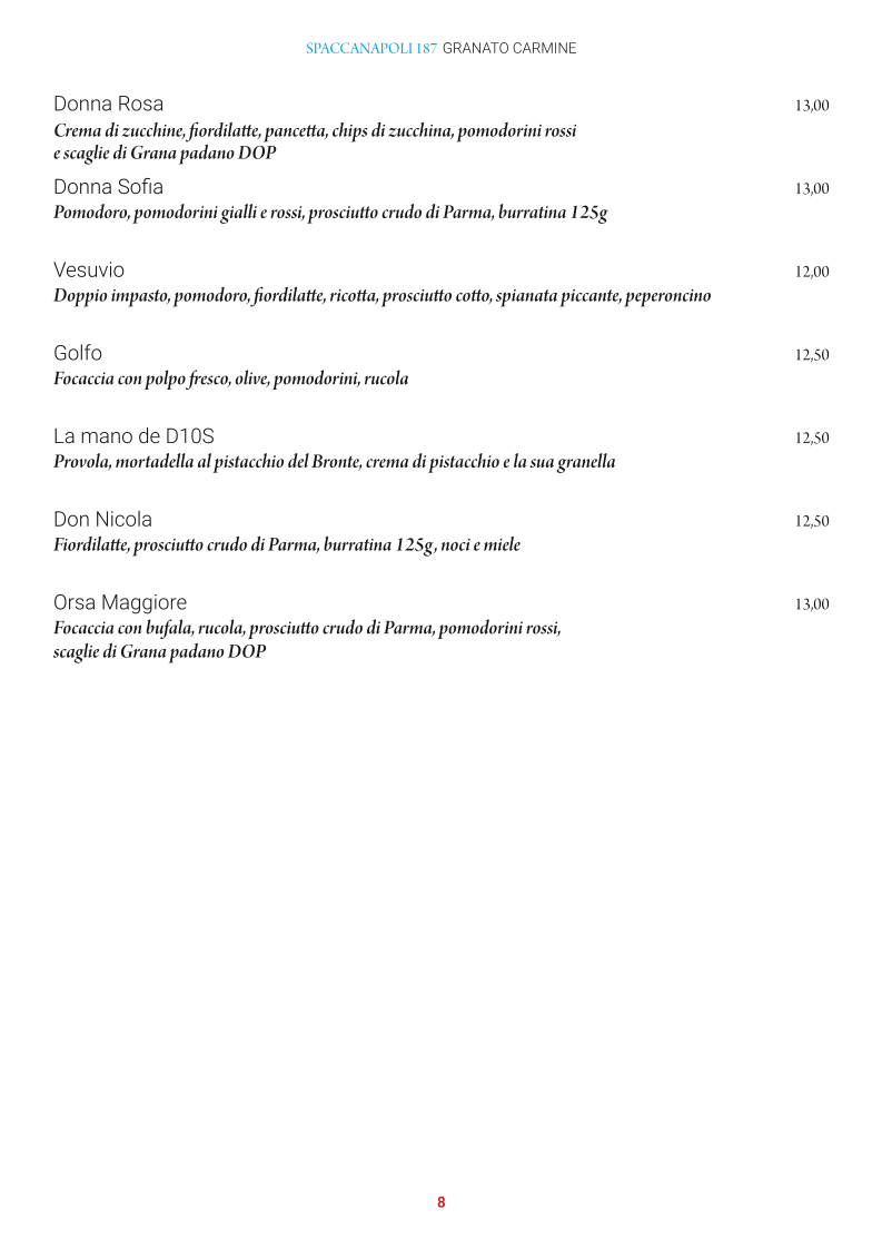 Pizzeria Ristorante Spaccanapoli 187 Granato Carmine Photo Menu 7