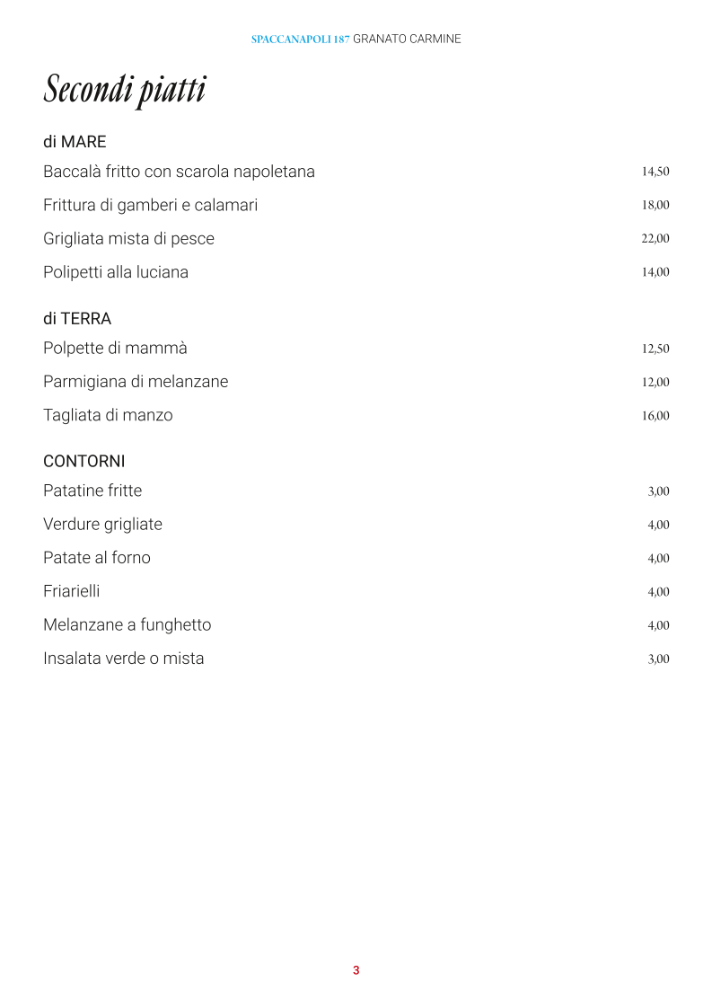 Pizzeria Ristorante Spaccanapoli 187 Granato Carmine Photo Menu 8