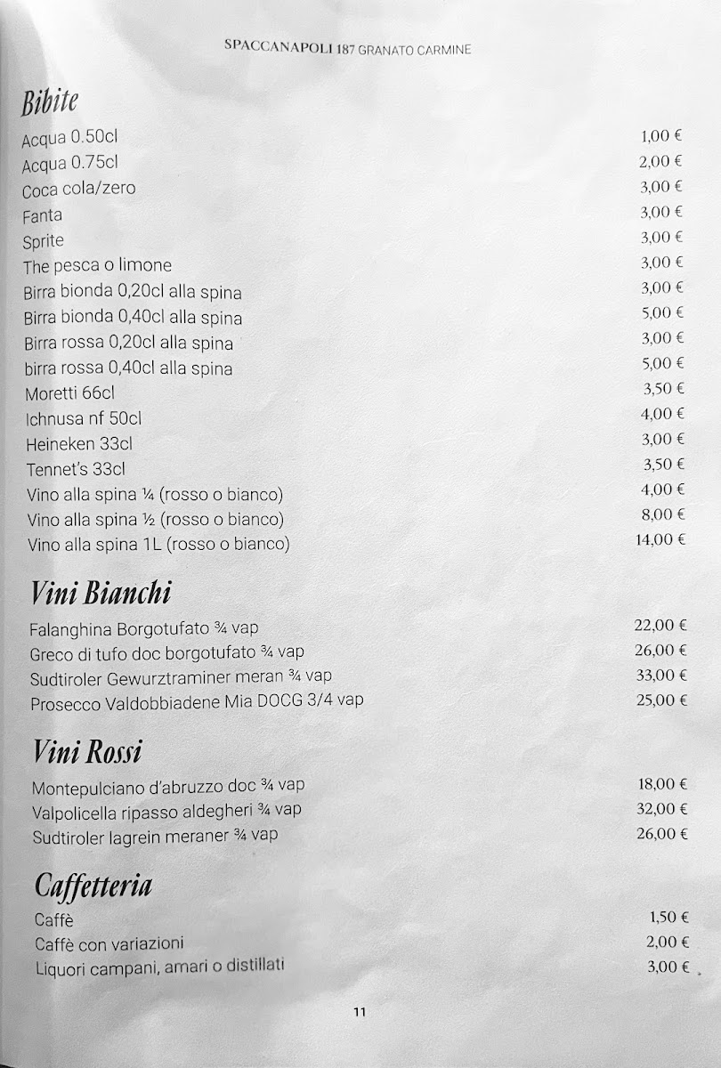 Pizzeria Ristorante Spaccanapoli 187 Granato Carmine Photo Menu 9