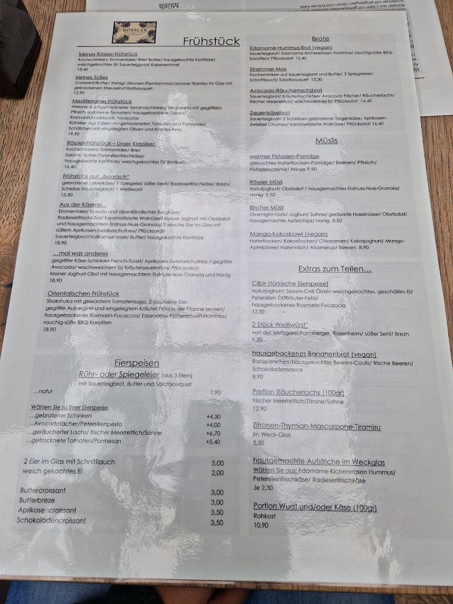 Cafe Rössler Photo Menu 1