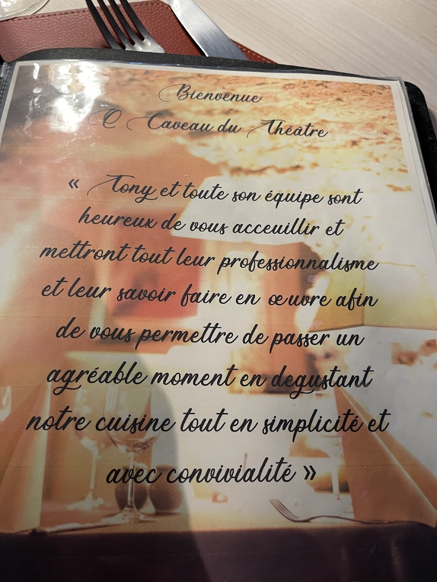 O Caveau du Théâtre Photo Menu 2