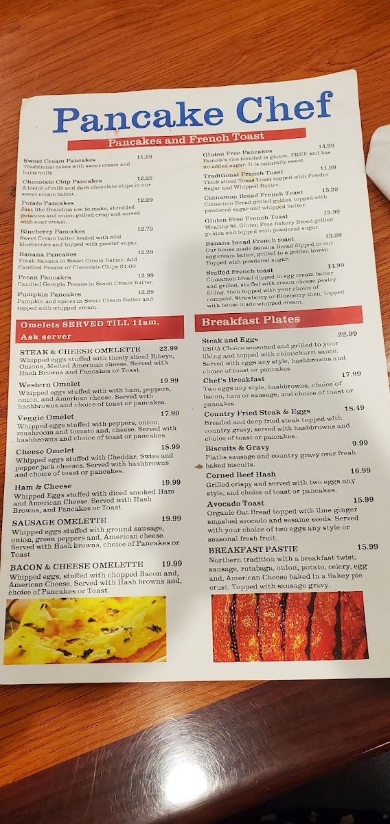 Pancake Chef Photo Menu 9