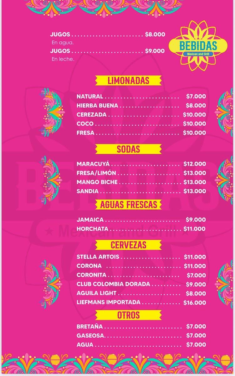 La Escondida (Mexican and grill) Photo Menu 2