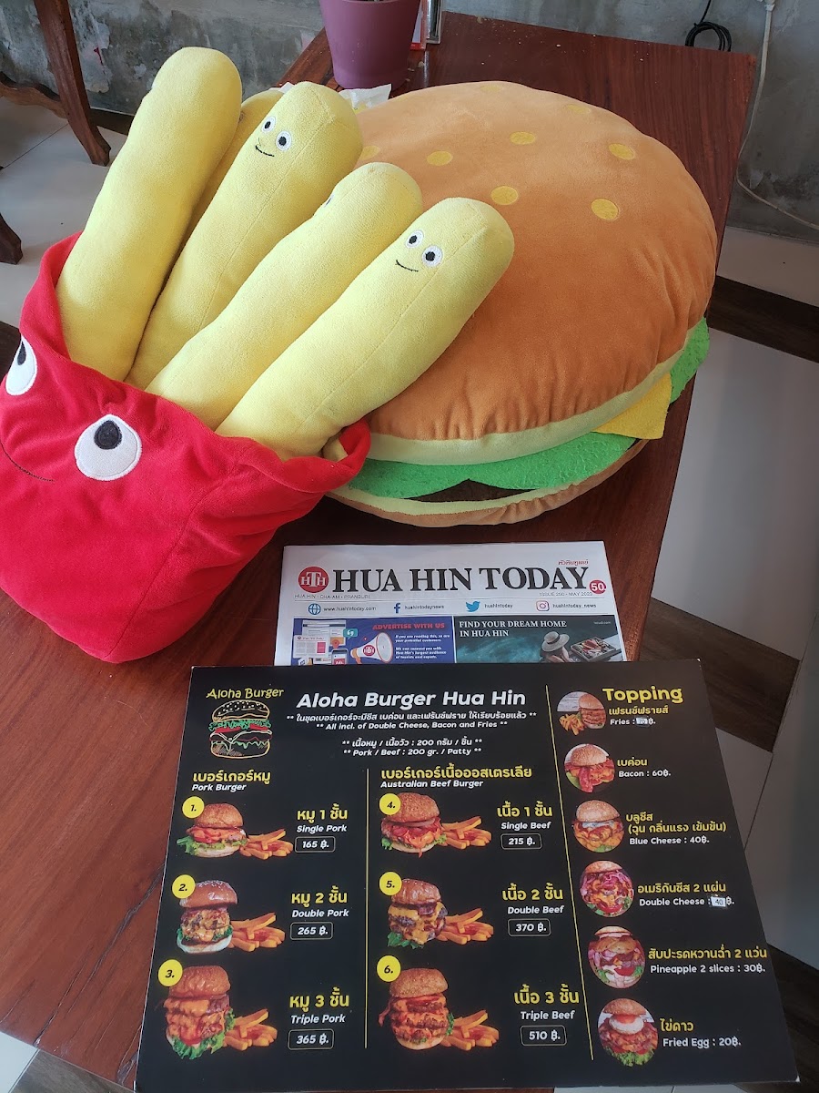 Aloha Burger Hua Hin Photo Menu 5